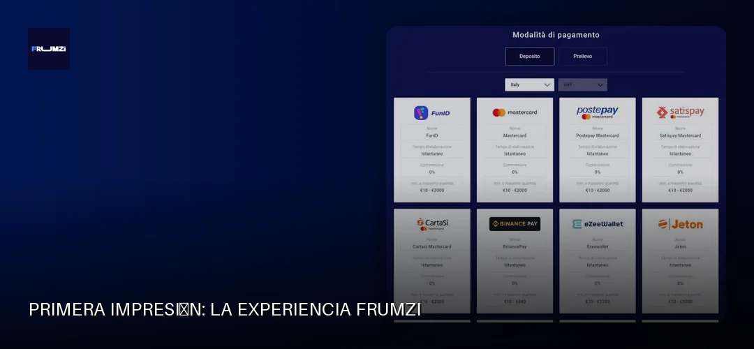 Primera impresión: la experiencia Frumzi