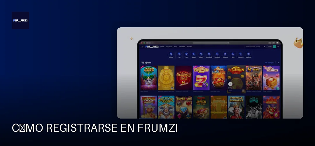 Cómo registrarse en Frumzi